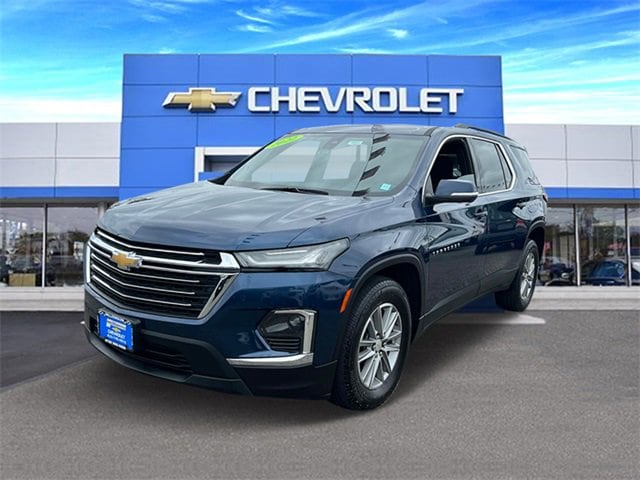 Certified 2022 Chevrolet Traverse 1LT with VIN 1GNEVGKW8NJ170780 for sale in Hempstead, NY