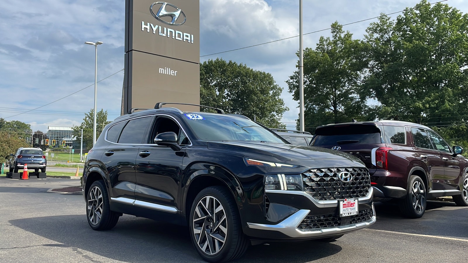 Used 2022 Hyundai Santa Fe Calligraphy with VIN 5NMS5DAL7NH450245 for sale in Vestal, NY