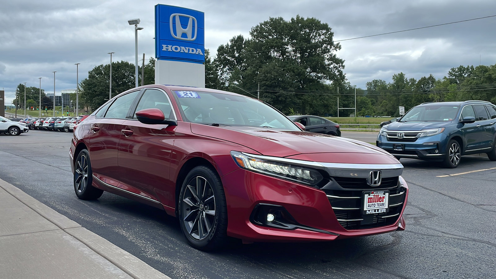 Certified 2021 Honda Accord EX-L with VIN 1HGCV1F58MA059564 for sale in Vestal, NY