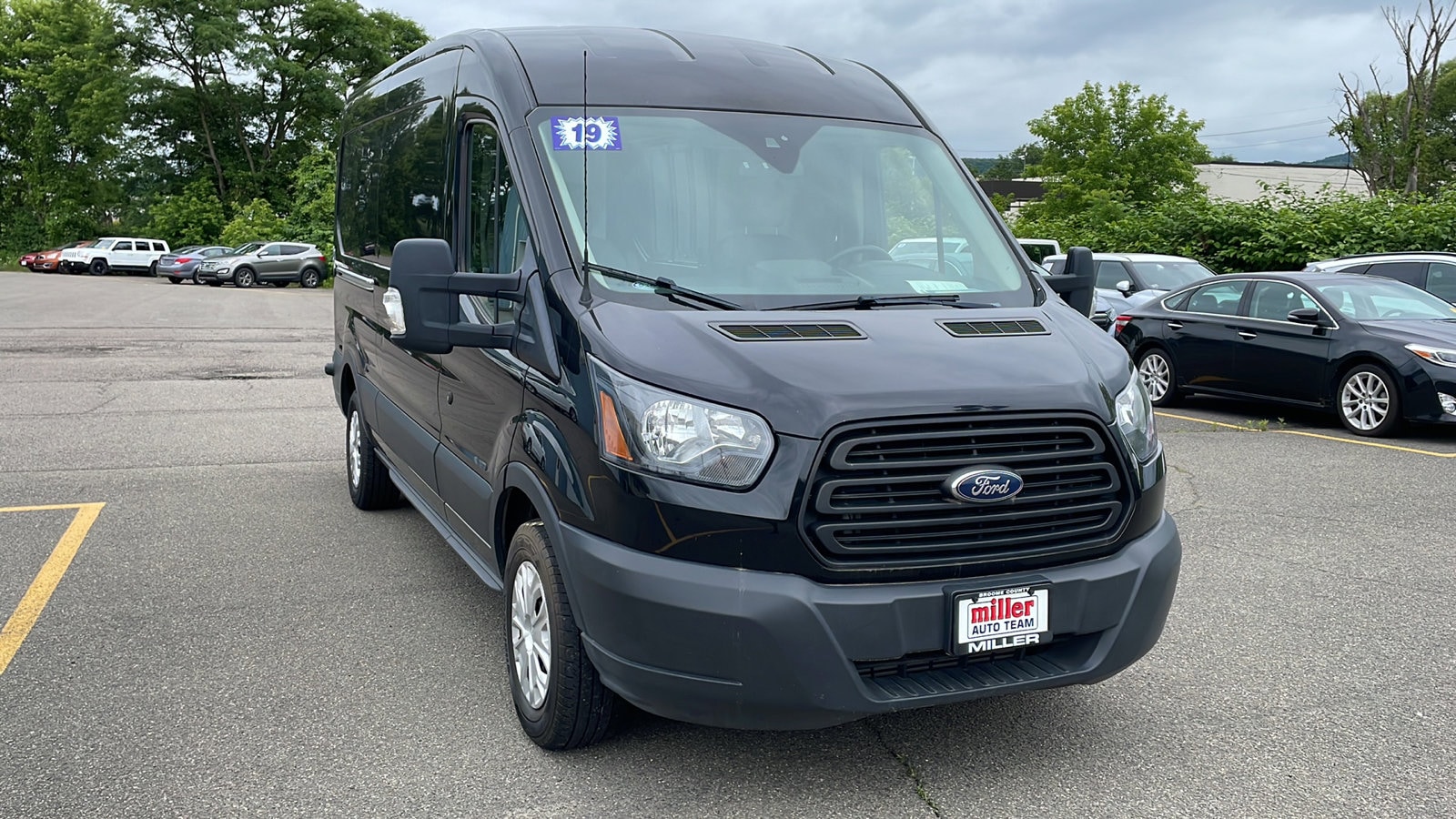 Used 2019 Ford Transit Van Base with VIN 1FTBW2CV3KKA39621 for sale in Vestal, NY