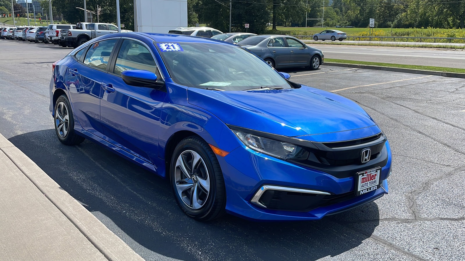 Used 2021 Honda Civic LX with VIN 2HGFC2F64MH540219 for sale in Vestal, NY