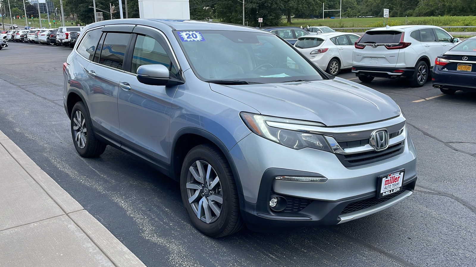 Used 2020 Honda Pilot EX-L with VIN 5FNYF6H50LB024485 for sale in Vestal, NY