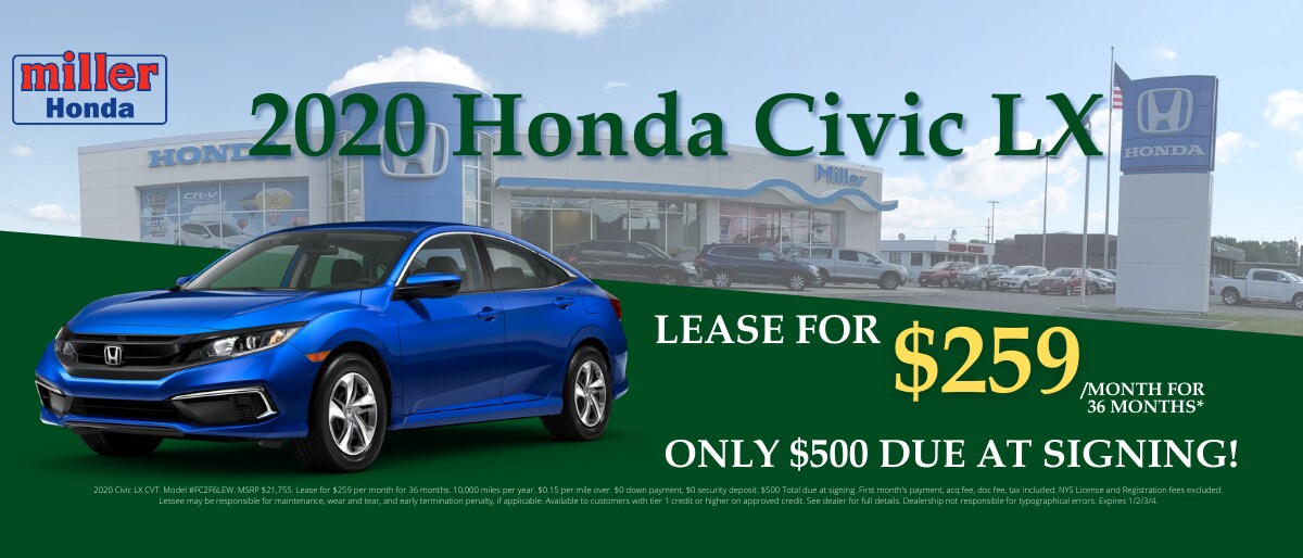 New Vehicle Specials Miller Honda