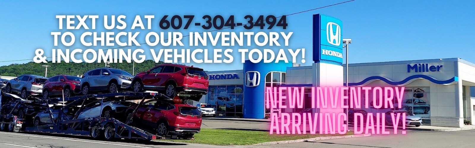 Miller Honda New Honda Dealership in Vestal, NY