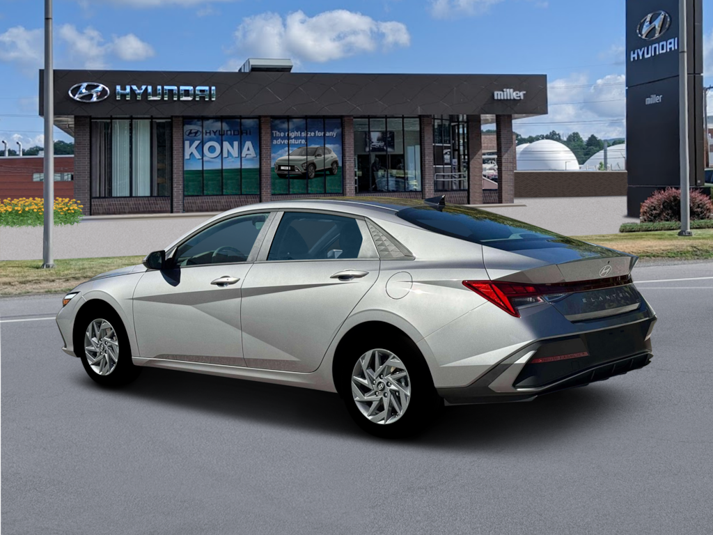 New 2026 Hyundai Elantra Hybrid Blue Sedan