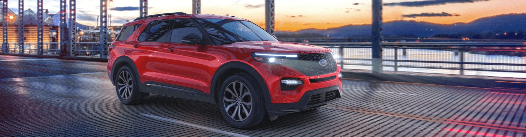 2021 Ford Explorer Red Bridge Sunset