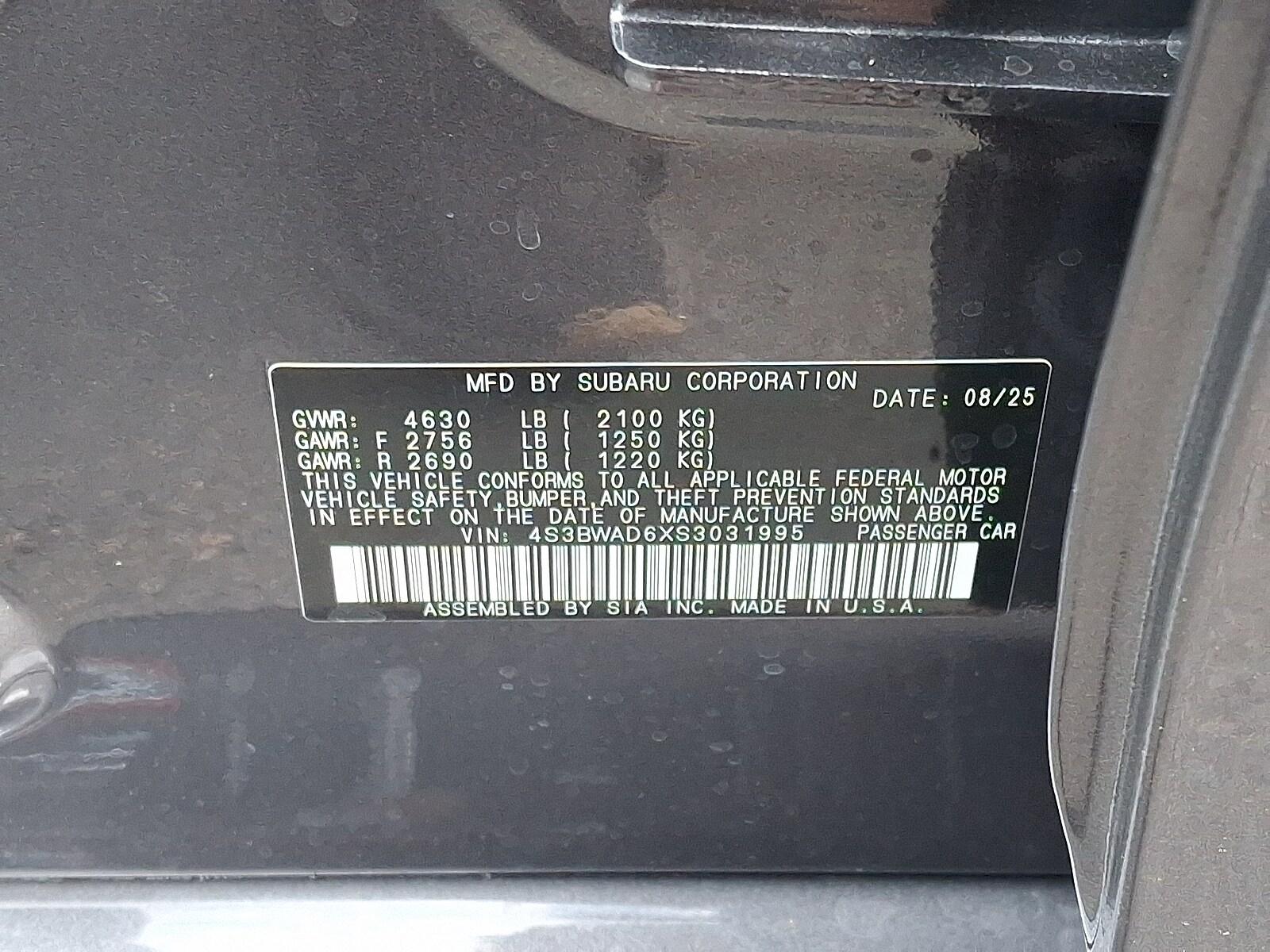 2025 Subaru Legacy Premium - Photo 14