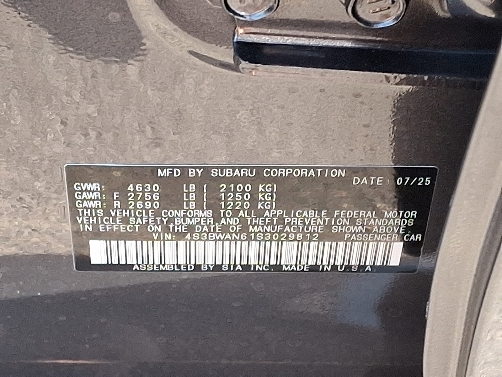 2025 Subaru Legacy Limited - Photo 14