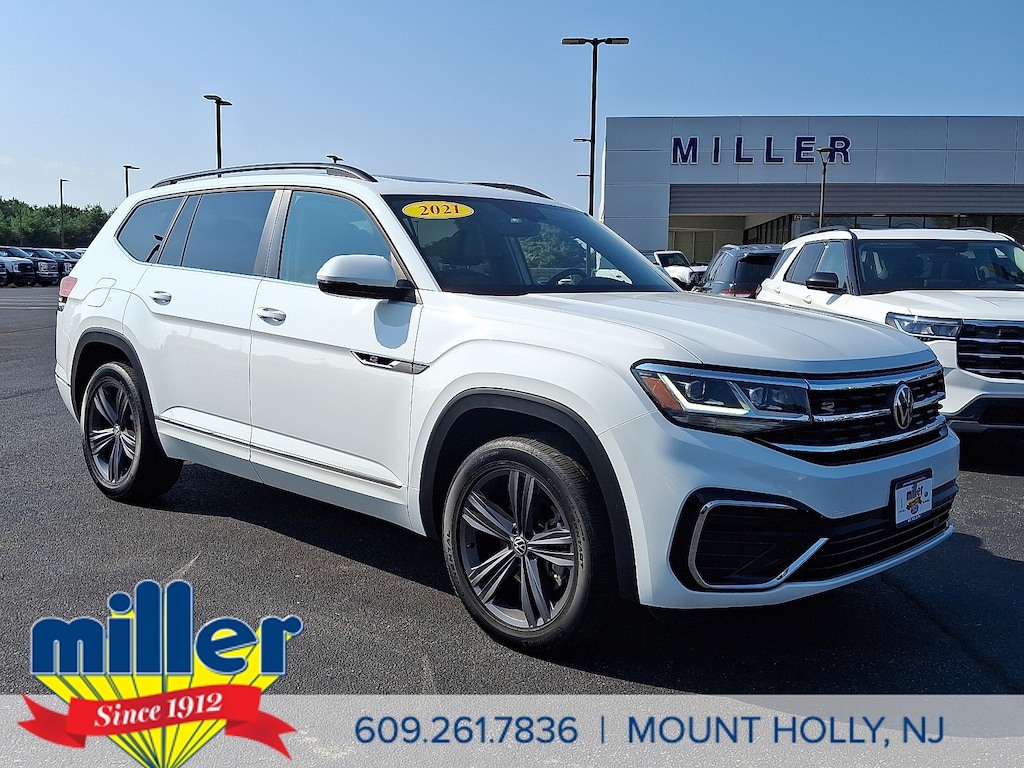 Used 2021 Volkswagen Atlas 3.6L V6 SE w/Technology R-Line Sport Utility