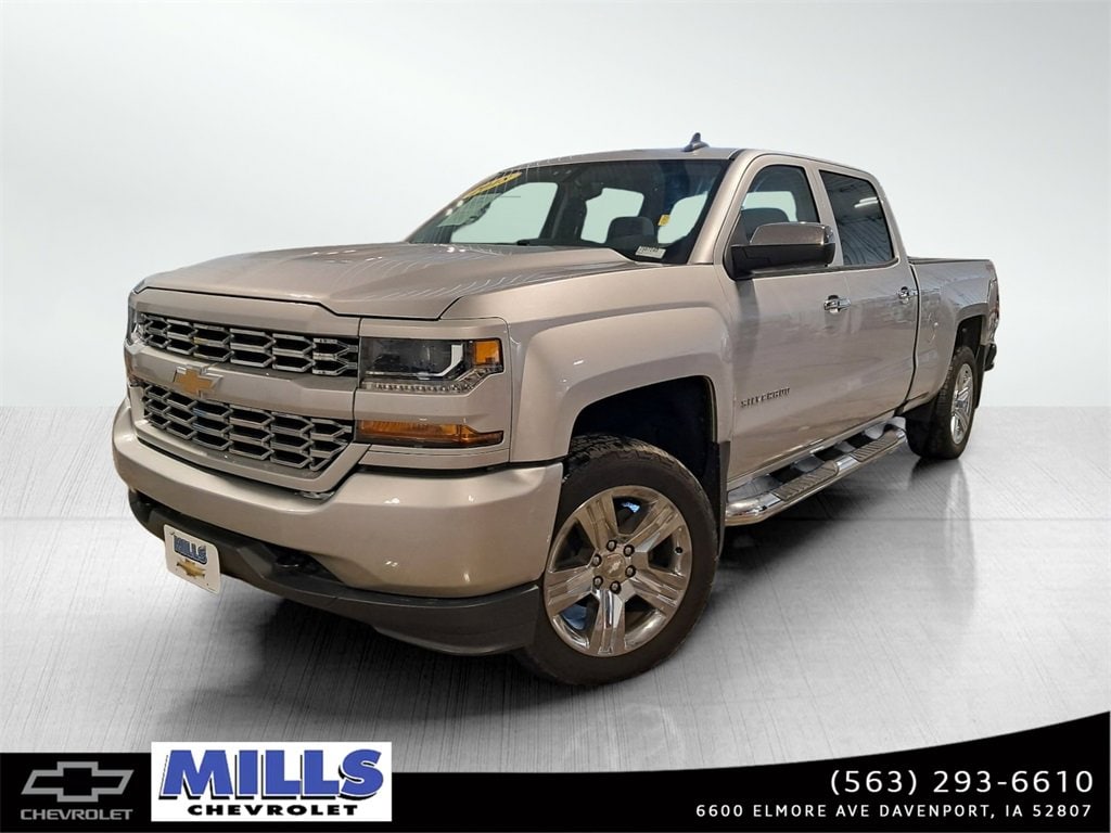 Used 2018 Chevrolet Silverado 1500 Silverado Custom Truck Crew Cab