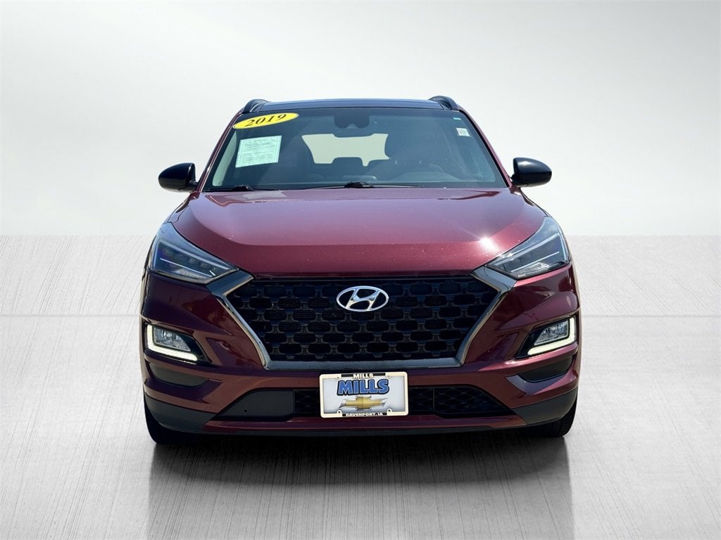 Used 2019 Hyundai Tucson Night with VIN KM8J33AL8KU023605 for sale in Davenport, IA