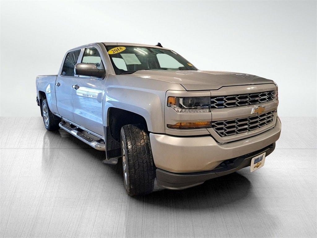 Used 2018 Chevrolet Silverado 1500 Silverado Custom Truck Crew Cab