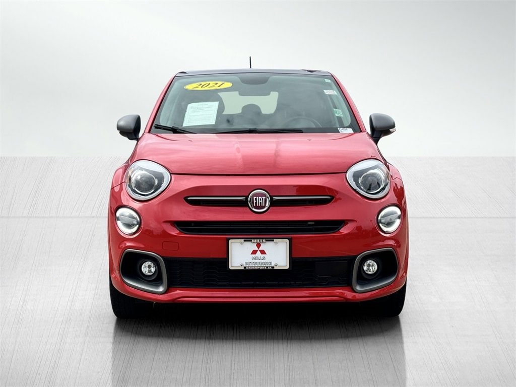 Used 2021 FIAT 500X Pop with VIN ZFBNF3A11MP887668 for sale in Davenport, IA