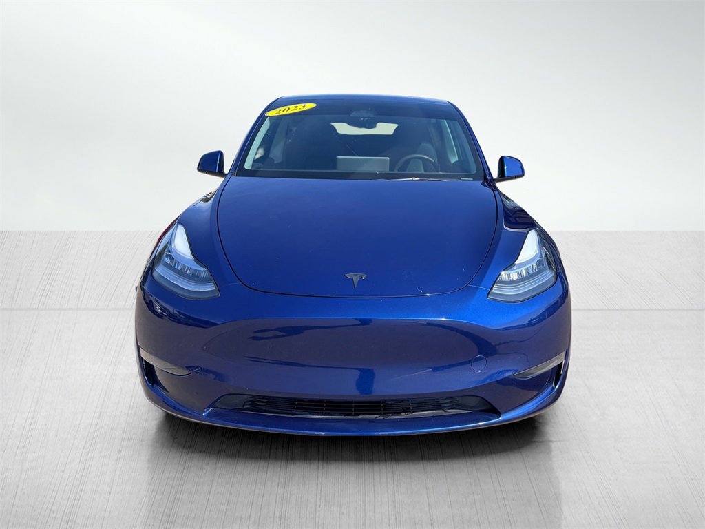 Used 2023 Tesla Model Y Long Range with VIN 7SAYGDEE8PA110042 for sale in Davenport, IA