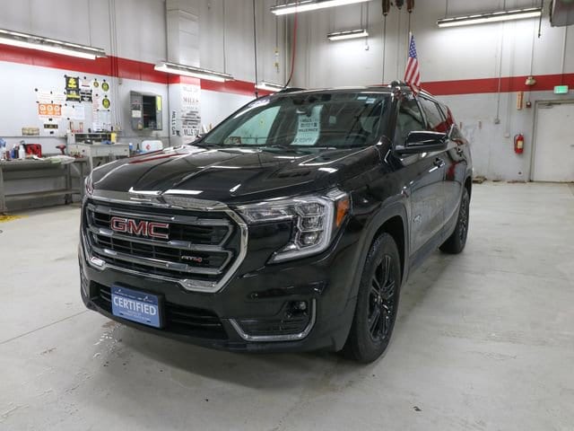Certified 2023 GMC Terrain AT4 with VIN 3GKALYEG4PL270513 for sale in Baxter, Minnesota