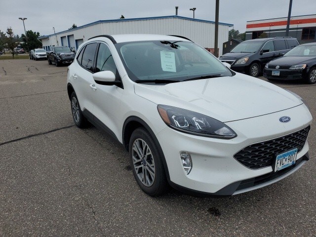 Used 2021 Ford Escape SEL with VIN 1FMCU9H98MUA15042 for sale in Baxter, Minnesota
