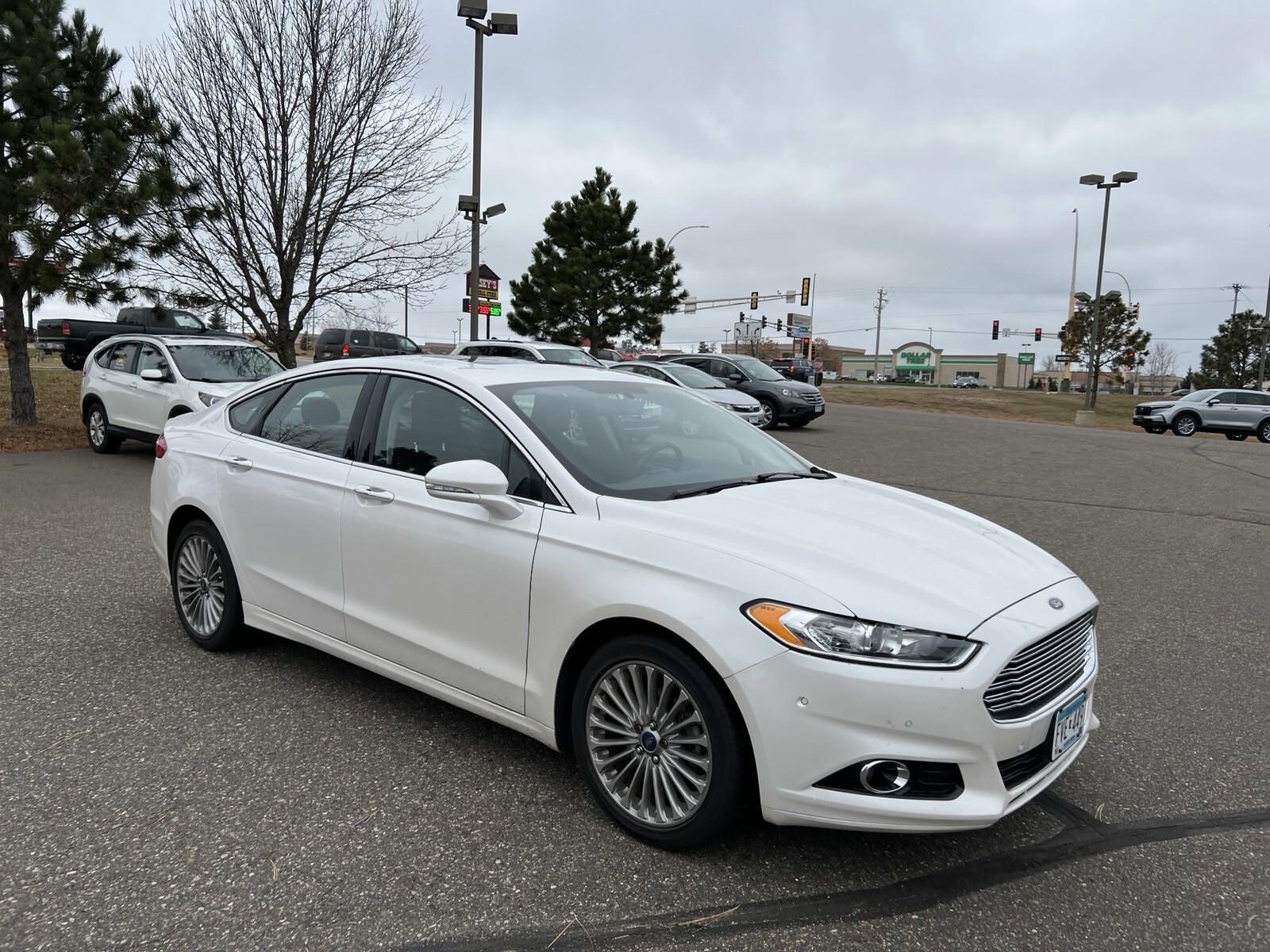 Used 2014 Ford Fusion Titanium with VIN 3FA6P0D91ER298733 for sale in Baxter, Minnesota