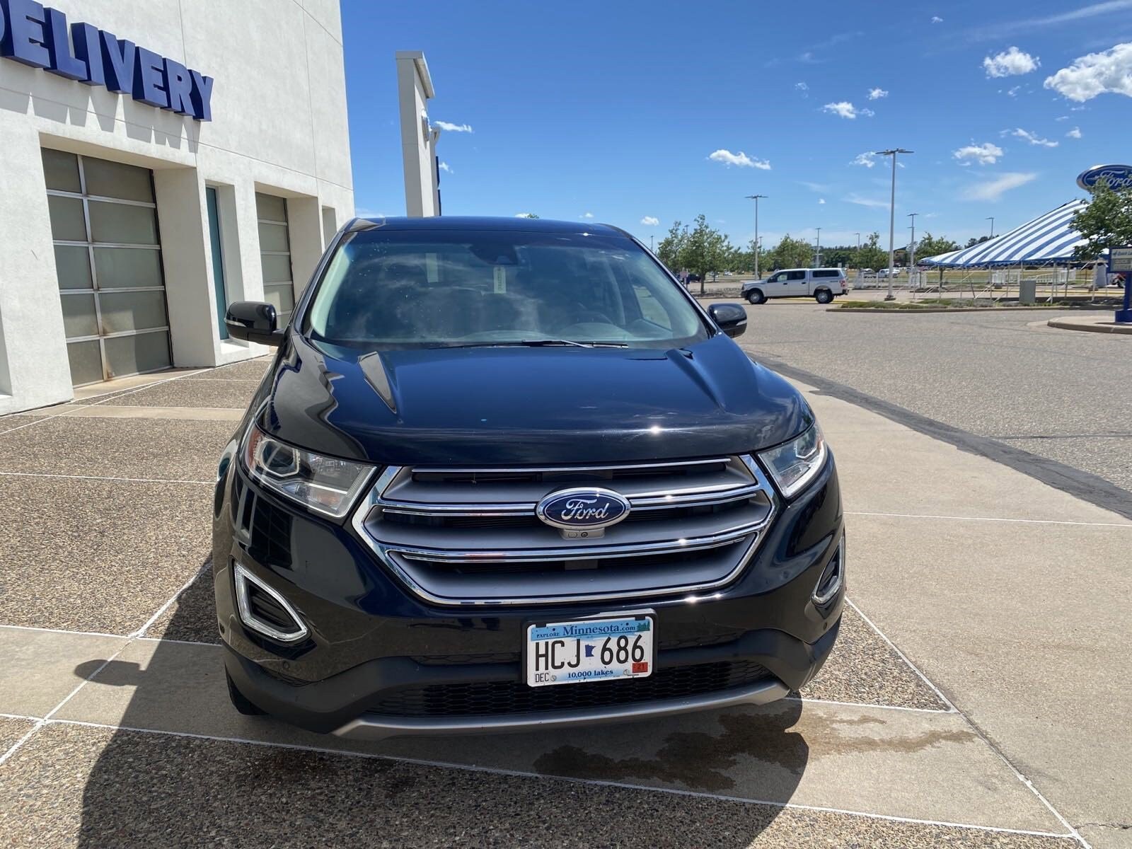 Used 2016 Ford Edge Titanium with VIN 2FMPK4K9XGBC16860 for sale in Baxter, Minnesota