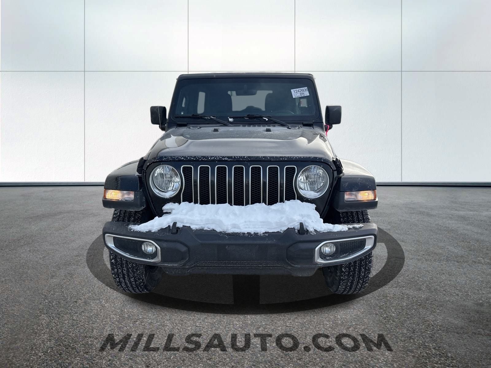 Certified 2023 Jeep Wrangler 4-Door Sahara with VIN 1C4HJXEG4PW586675 for sale in Baxter, Minnesota