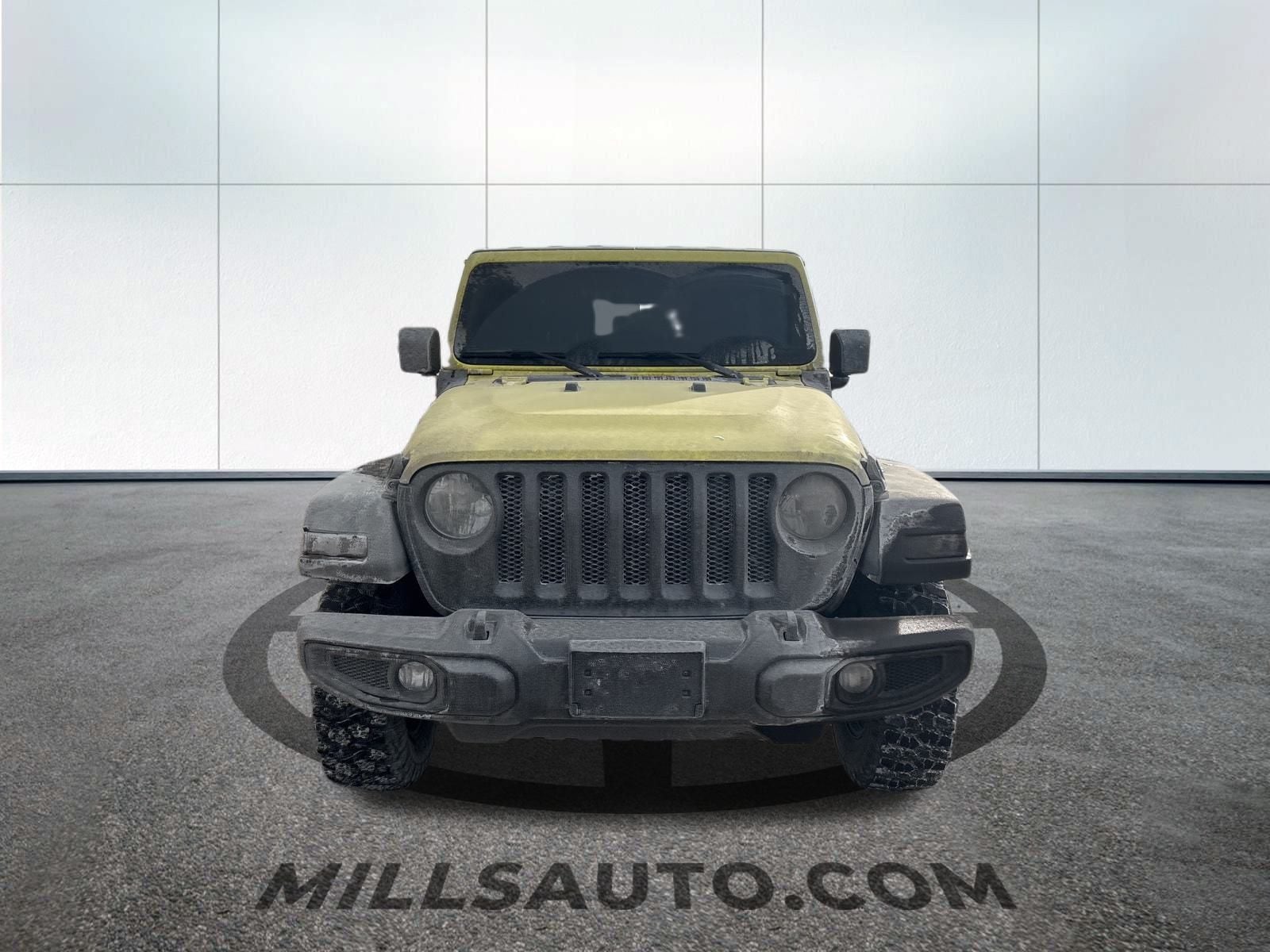 Certified 2023 Jeep Wrangler 4-Door Willys Sport with VIN 1C4HJXDG9PW508376 for sale in Baxter, Minnesota