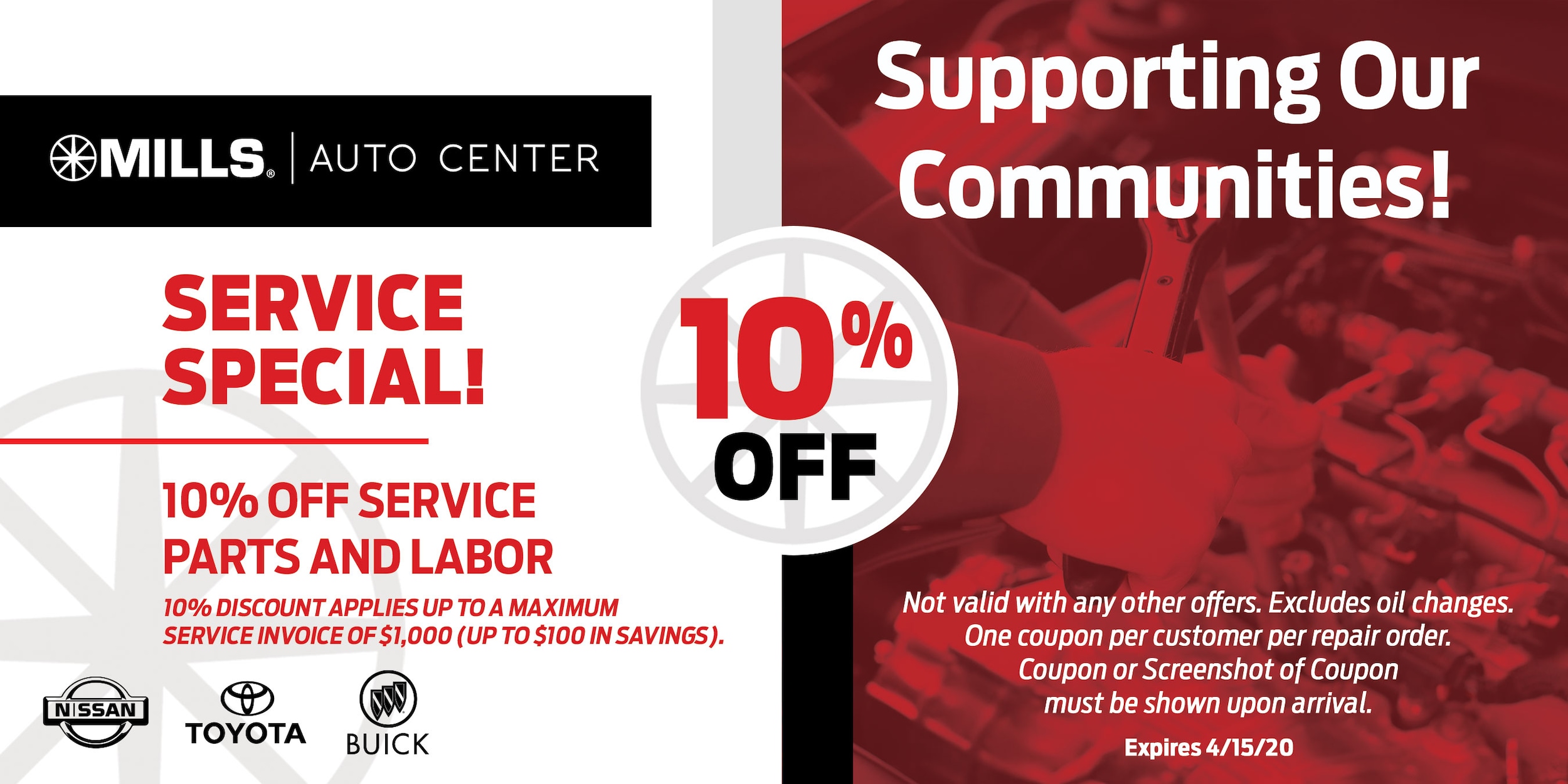 Willmar Proud Supporting Our Community Mills Auto Center of Willmar