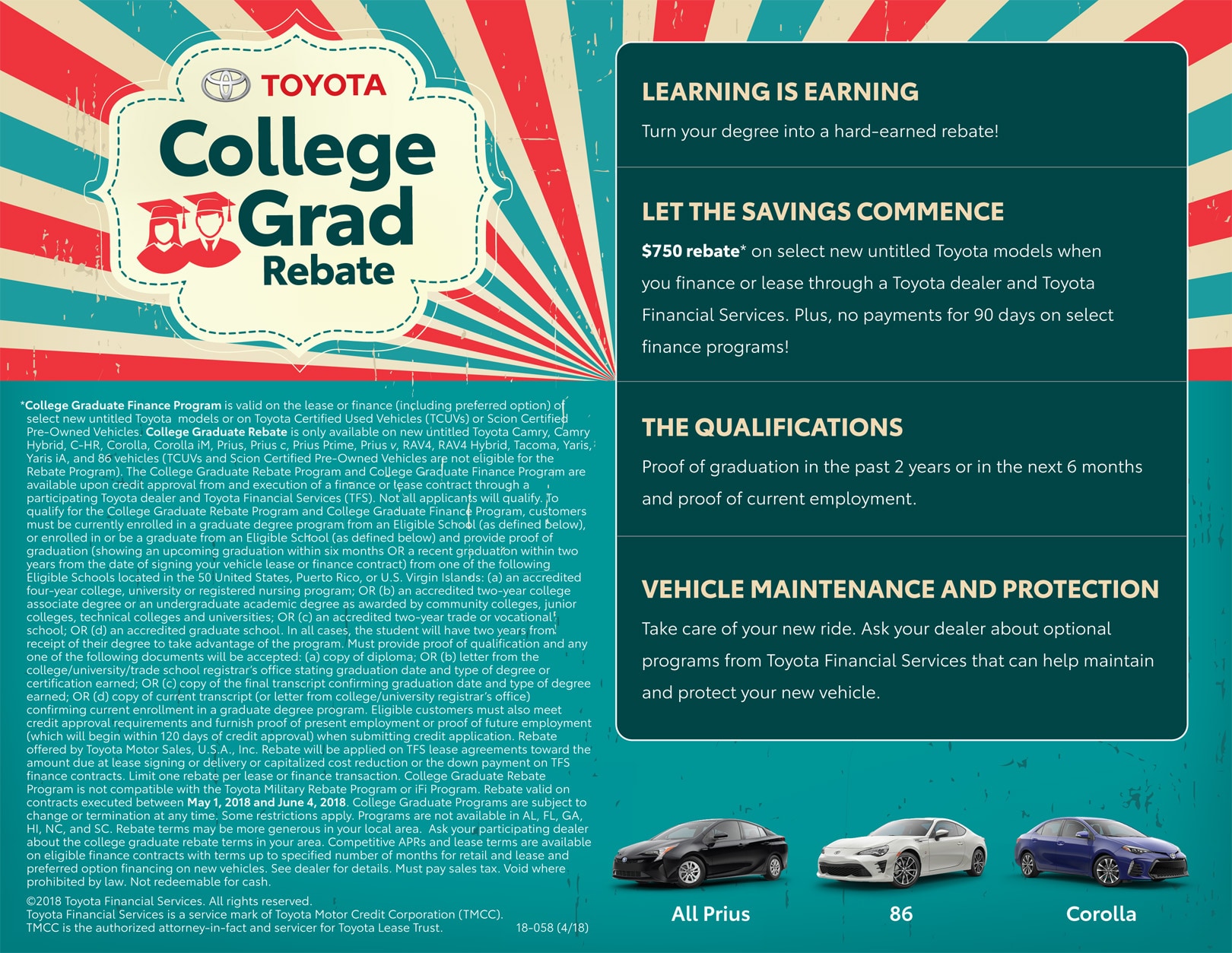 Toyota College Graduate Rebate Mills Toyota