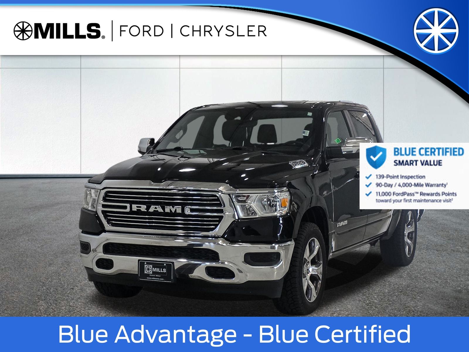 Certified 2023 RAM Ram 1500 Pickup Laramie with VIN 1C6SRFJT3PN641562 for sale in Willmar, Minnesota