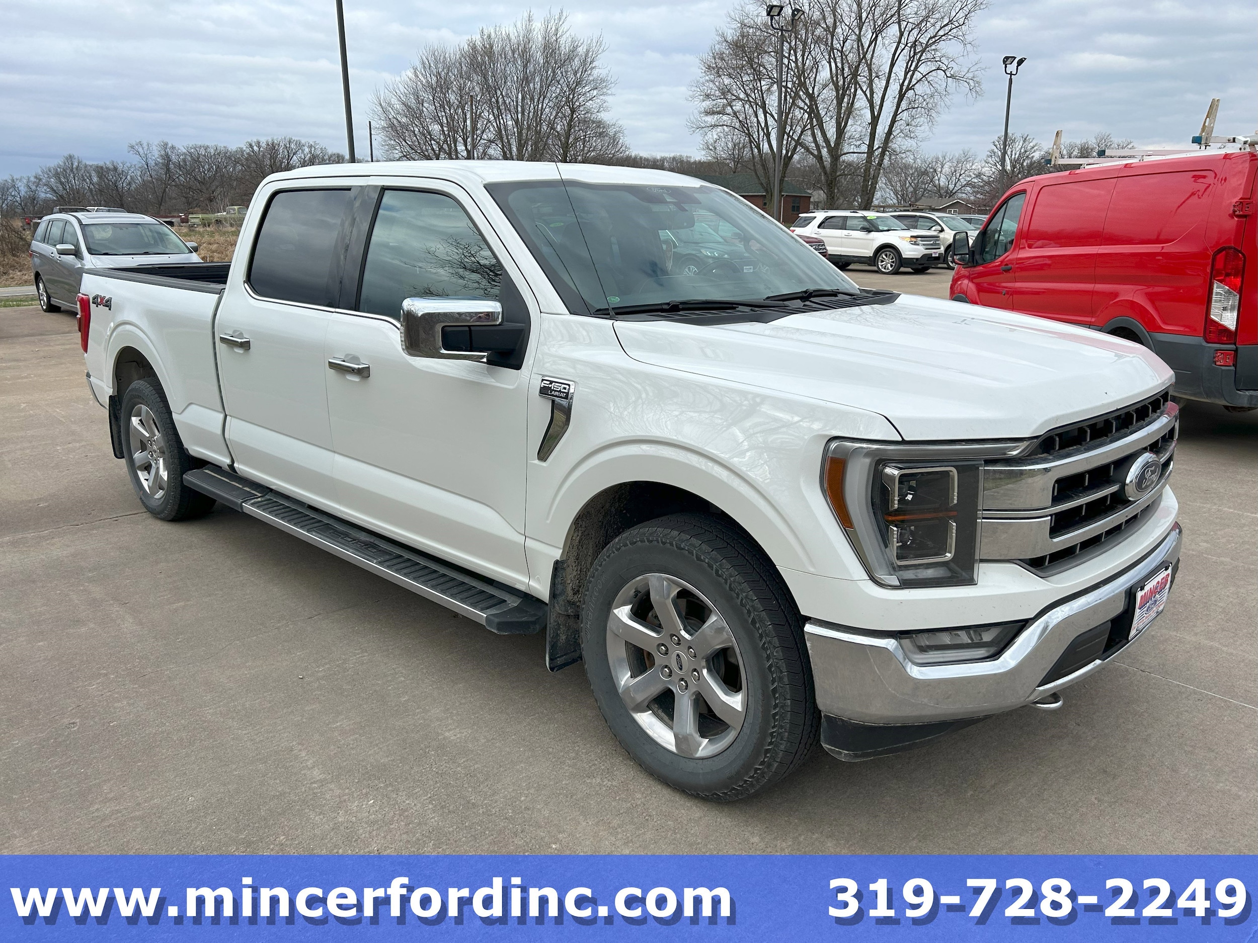 Used 2021 Ford F-150 Lariat with VIN 1FTFW1E86MFA83370 for sale in Columbus Junction, IA