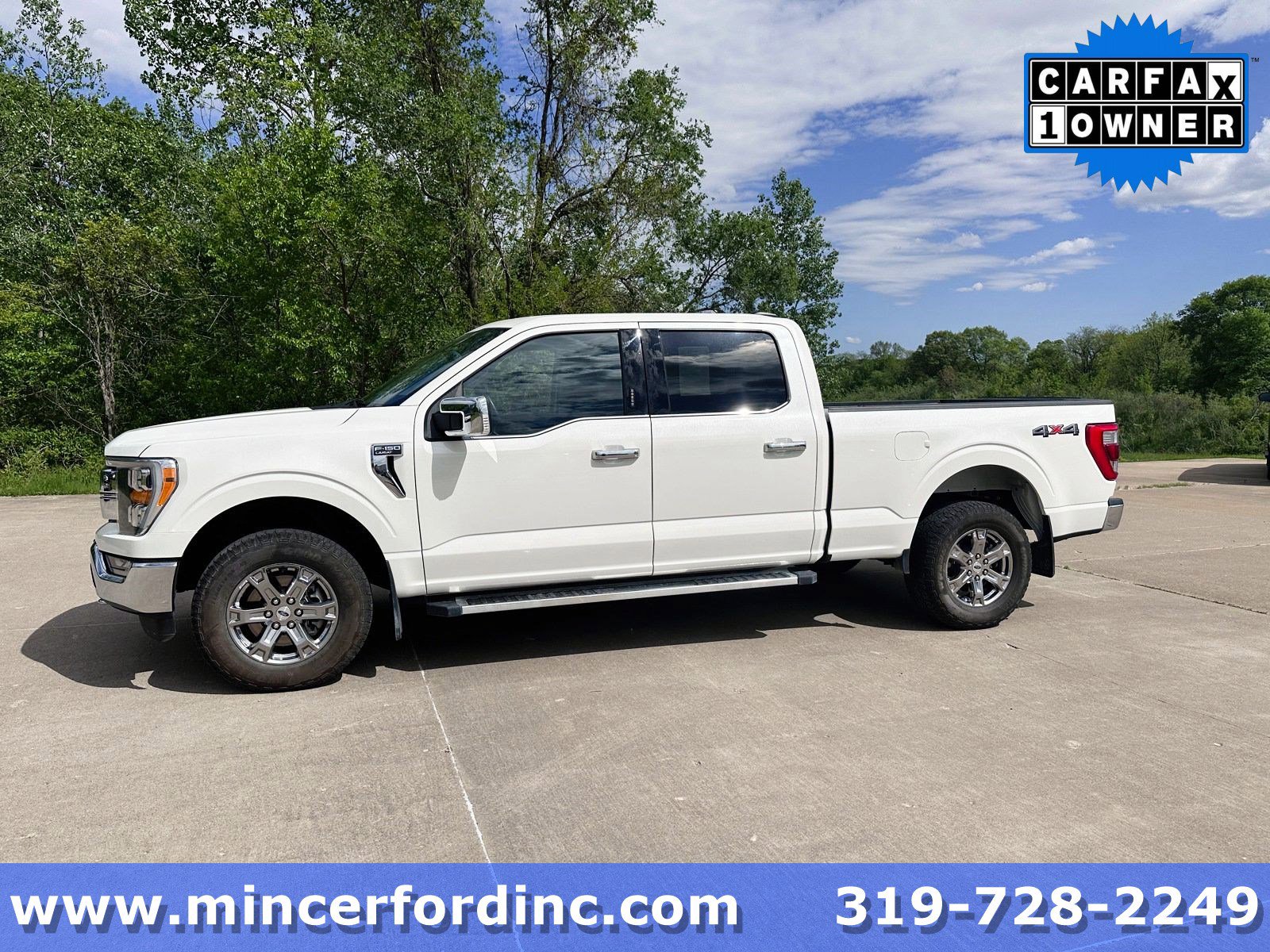 Used 2022 Ford F-150 Lariat with VIN 1FTFW1E89NFC32260 for sale in Columbus Junction, IA