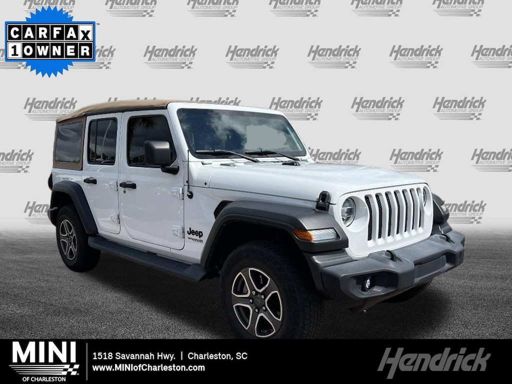Used 2020 Jeep Wrangler Unlimited Black and Tan Convertible