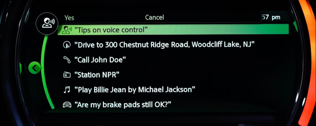 MINI Voice Commands