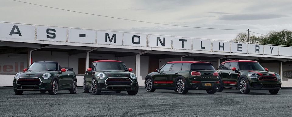 Lineup of new MINI John Cooper Works cars