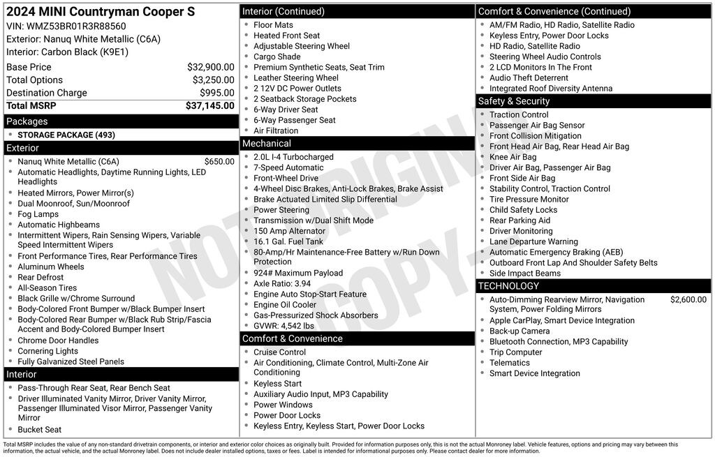 Used 2024 MINI Countryman Cooper S SUV