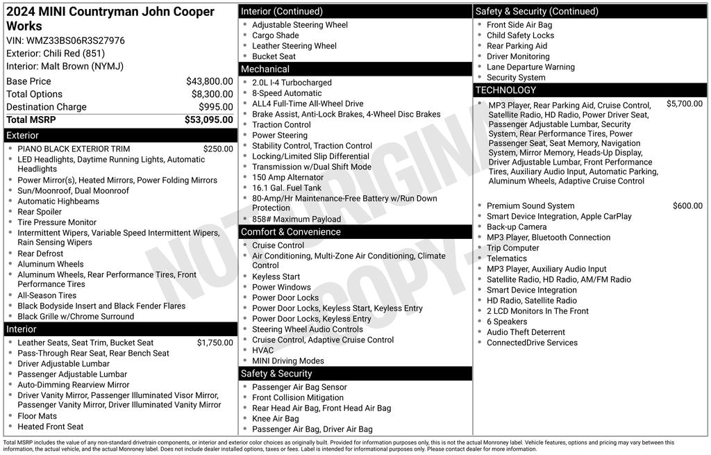 Used 2024 MINI Countryman John Cooper Works SUV