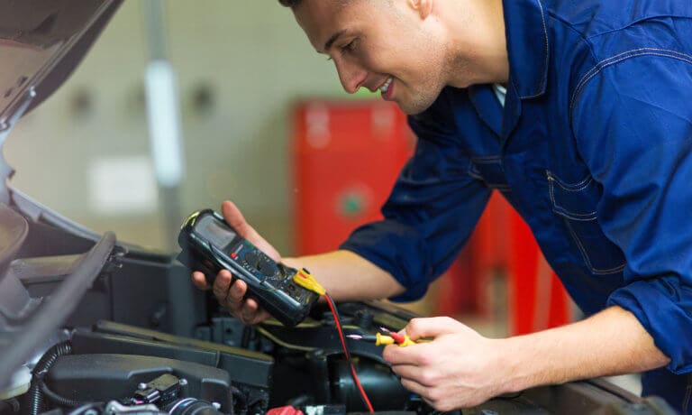 Service Battery Checking Voltage