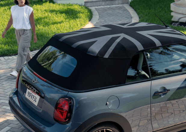 MINI Convertible with Union Jack top