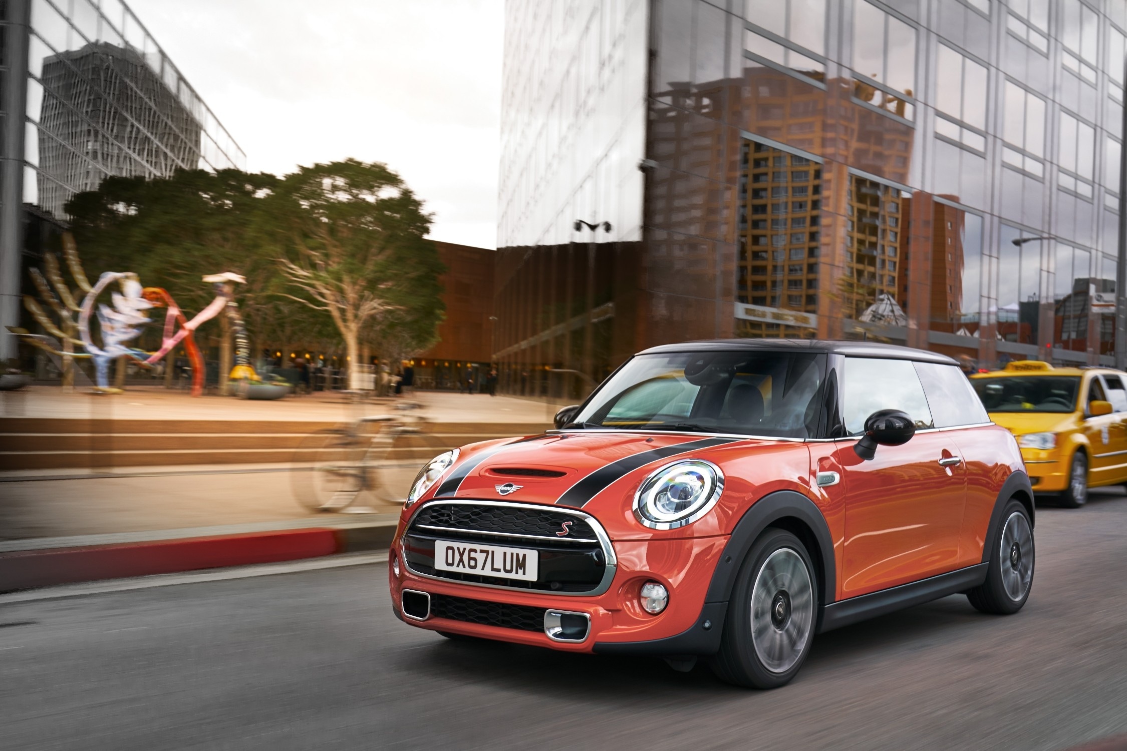 Orange 2020 MINI Cooper
