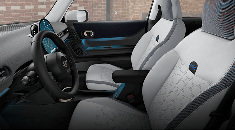 2025 MINI Cooper interior front seating and tech