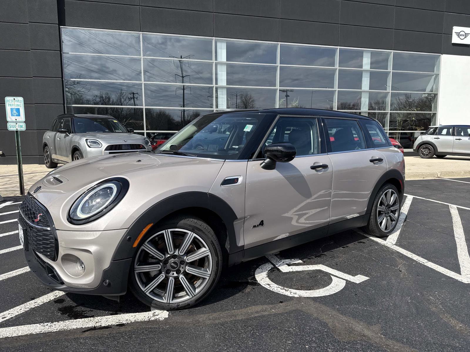 Rooftop Gray Metallic 2023 MINI Cooper Clubman Classic Cooper S ALL4 AWD Wagon All-Wheel Drive Automatic