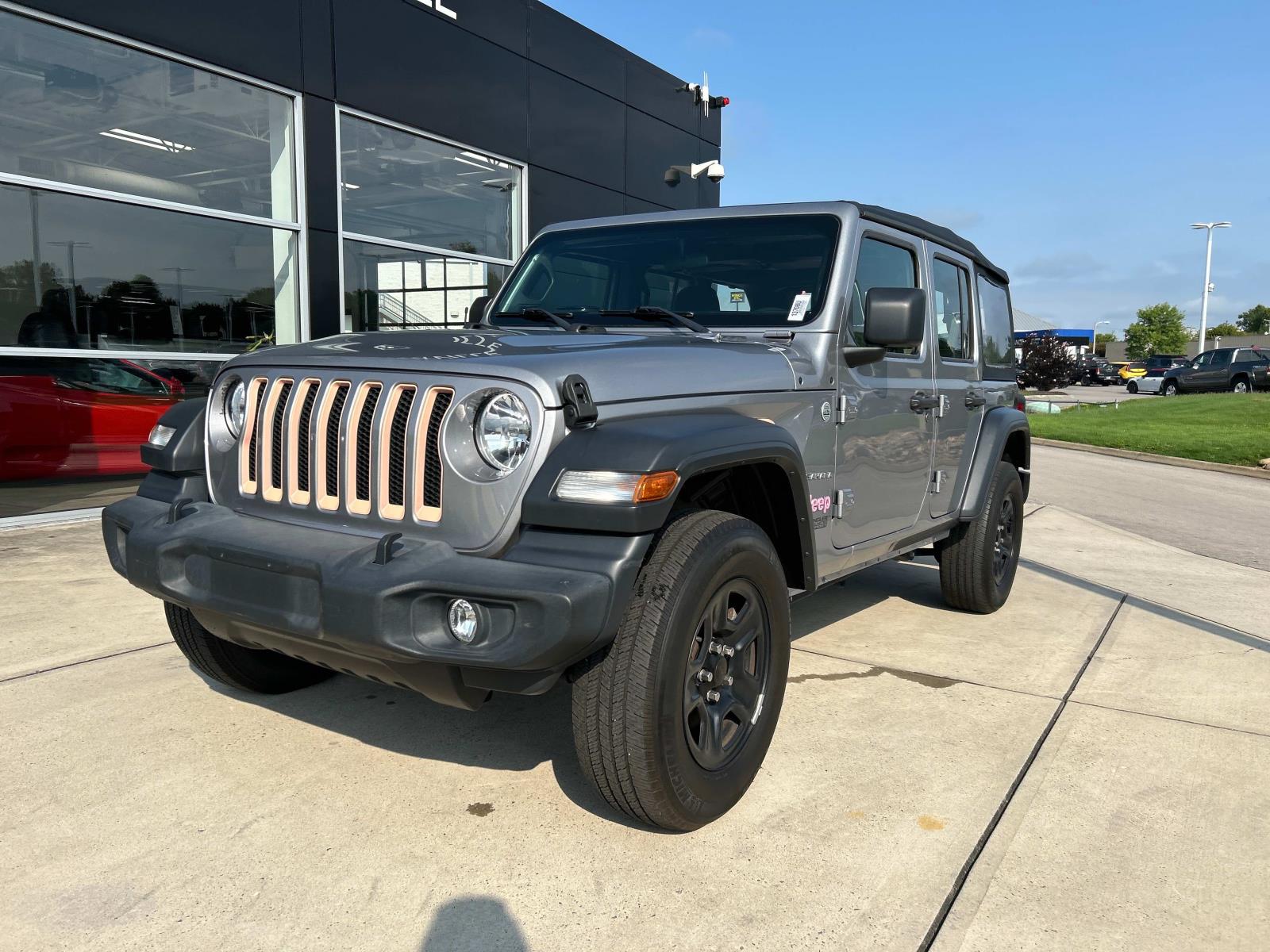 Used 2020 Jeep Wrangler Unlimited Sport with VIN 1C4HJXDG8LW347254 for sale in Knoxville, TN