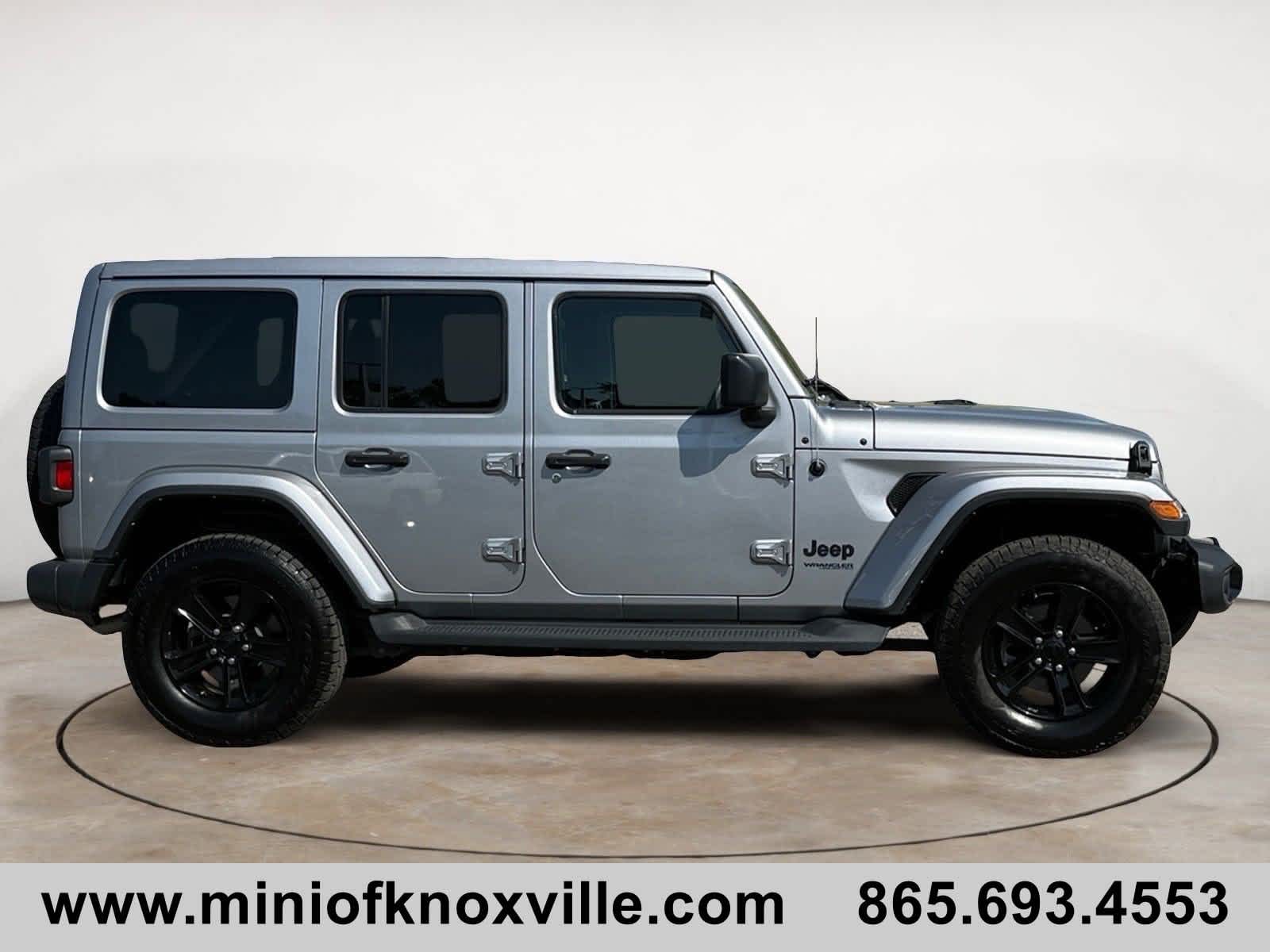Used 2021 Jeep Wrangler Unlimited Sahara Altitude with VIN 1C4HJXEN7MW687946 for sale in Knoxville, TN