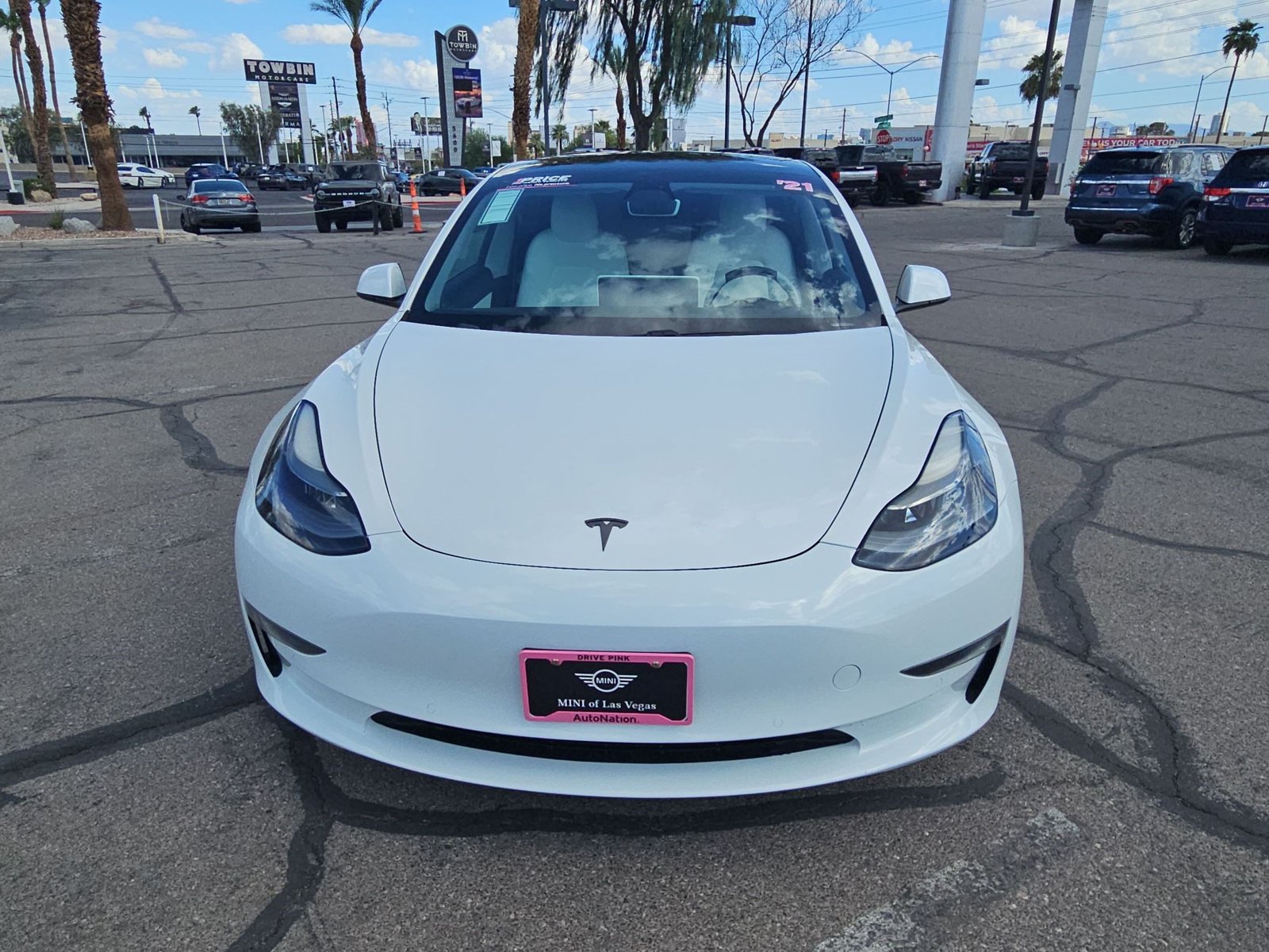 Used 2021 Tesla Model 3 Base with VIN 5YJ3E1EC8MF926211 for sale in Las Vegas, NV