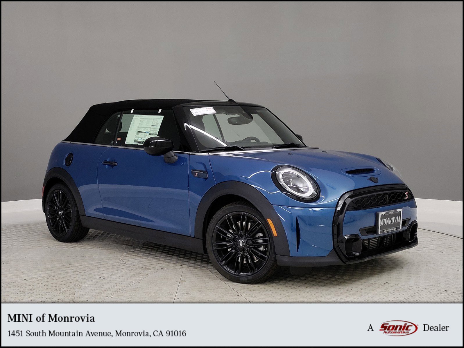 Blue mini cooper sale convertible for sale
