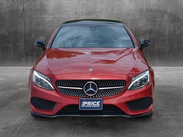 Used 2018 Mercedes-Benz C-Class Coupe C300 with VIN WDDWJ4JB8JF663772 for sale in Conroe, TX