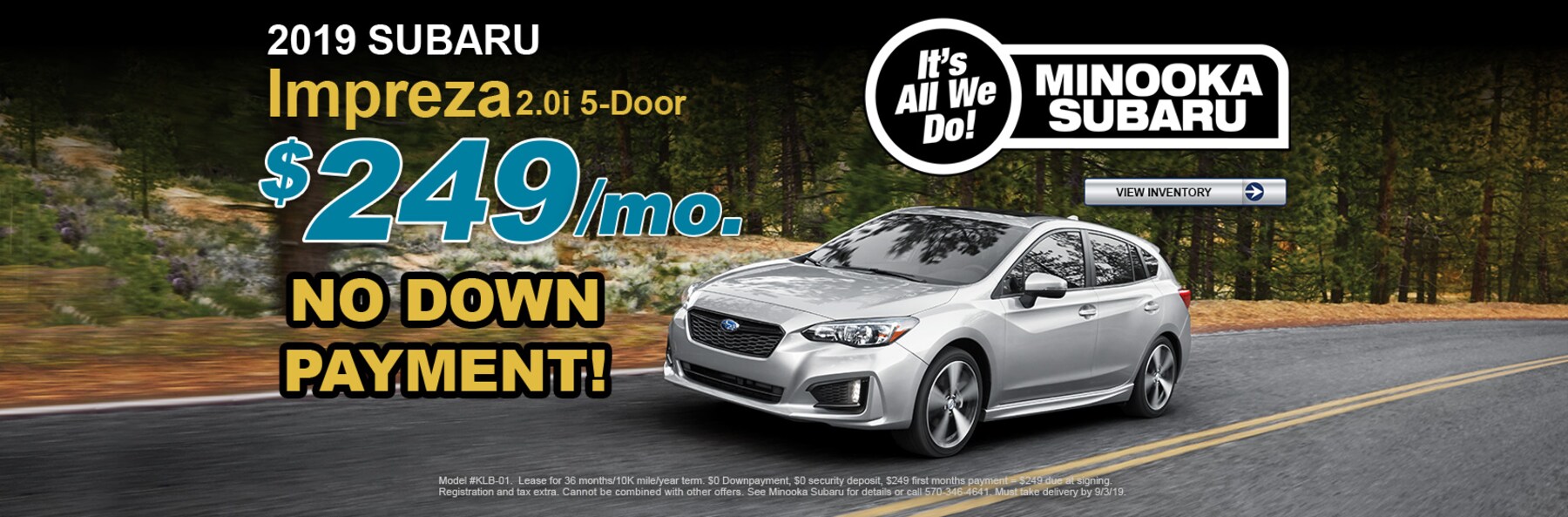 Minooka Subaru New 2019 Subaru Dealer in Moosic, PA near Scranton PA