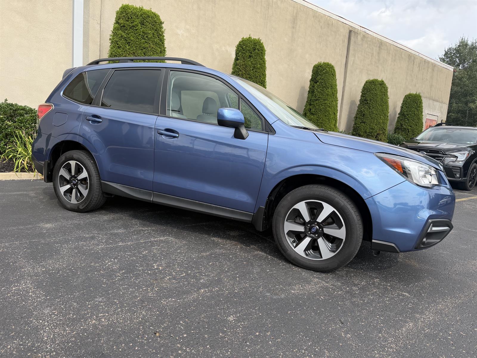 Used 2018 Subaru Forester Premium with VIN JF2SJAEC0JH604280 for sale in Moosic, PA
