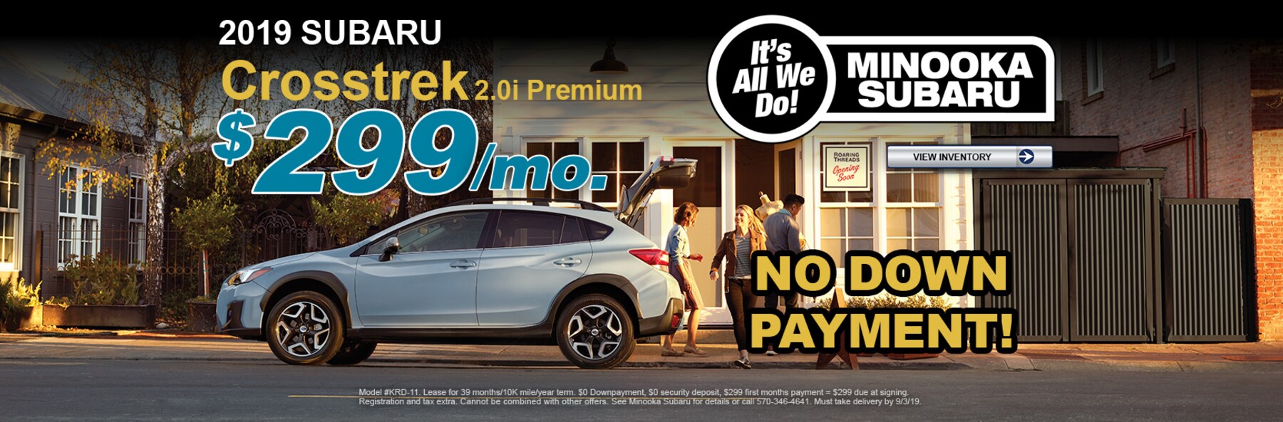 Minooka Subaru New 2019 Subaru Dealer in Moosic, PA near Scranton PA