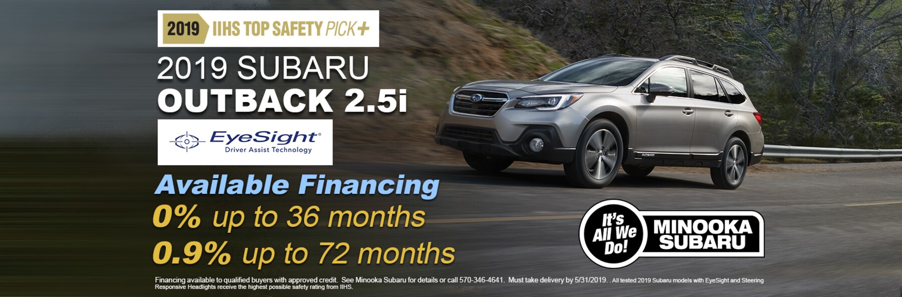 Minooka Subaru New 2019 Subaru Dealer in Moosic, PA near Scranton PA