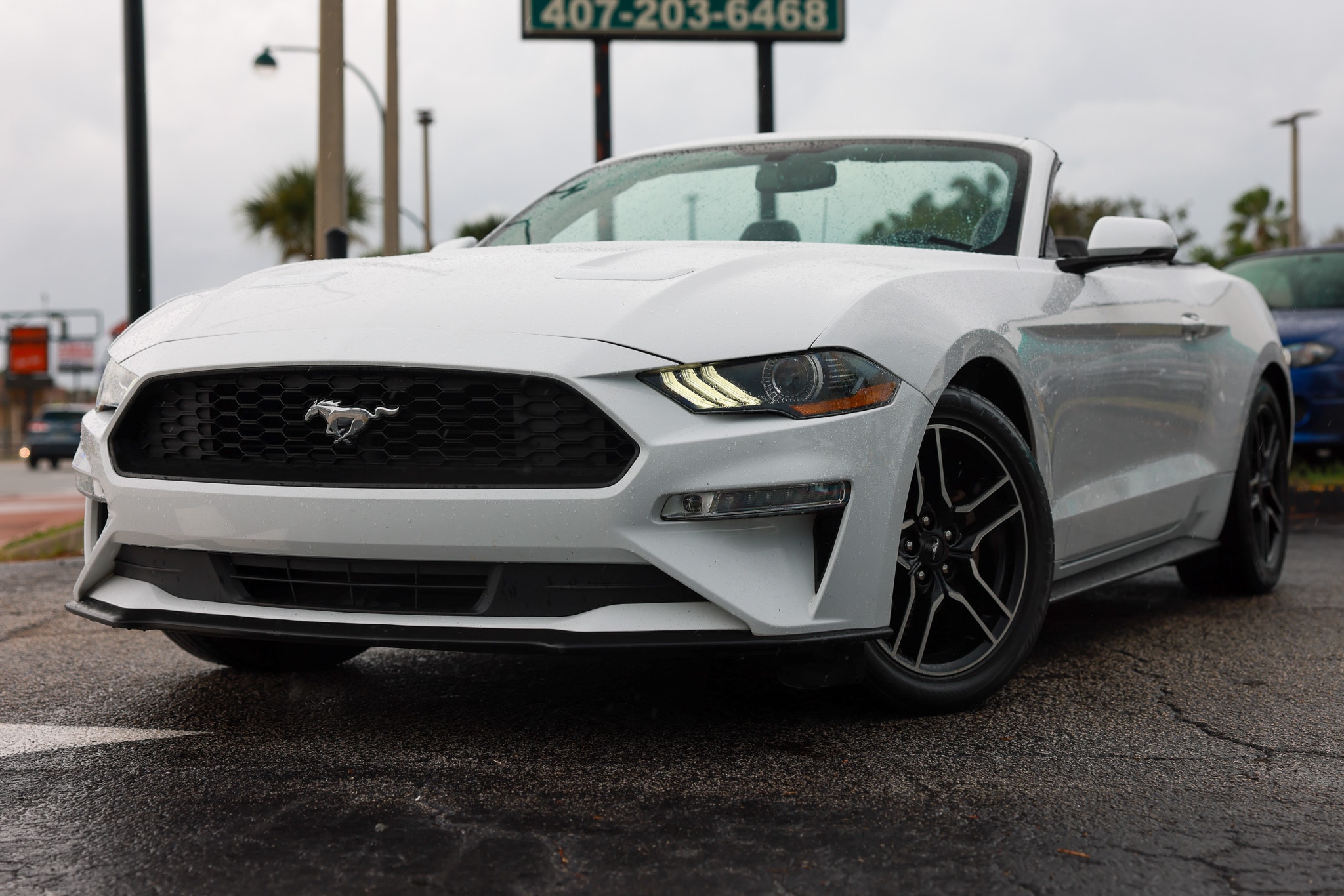 White 2020 Ford Mustang Convertible Rear-Wheel Drive Automatic