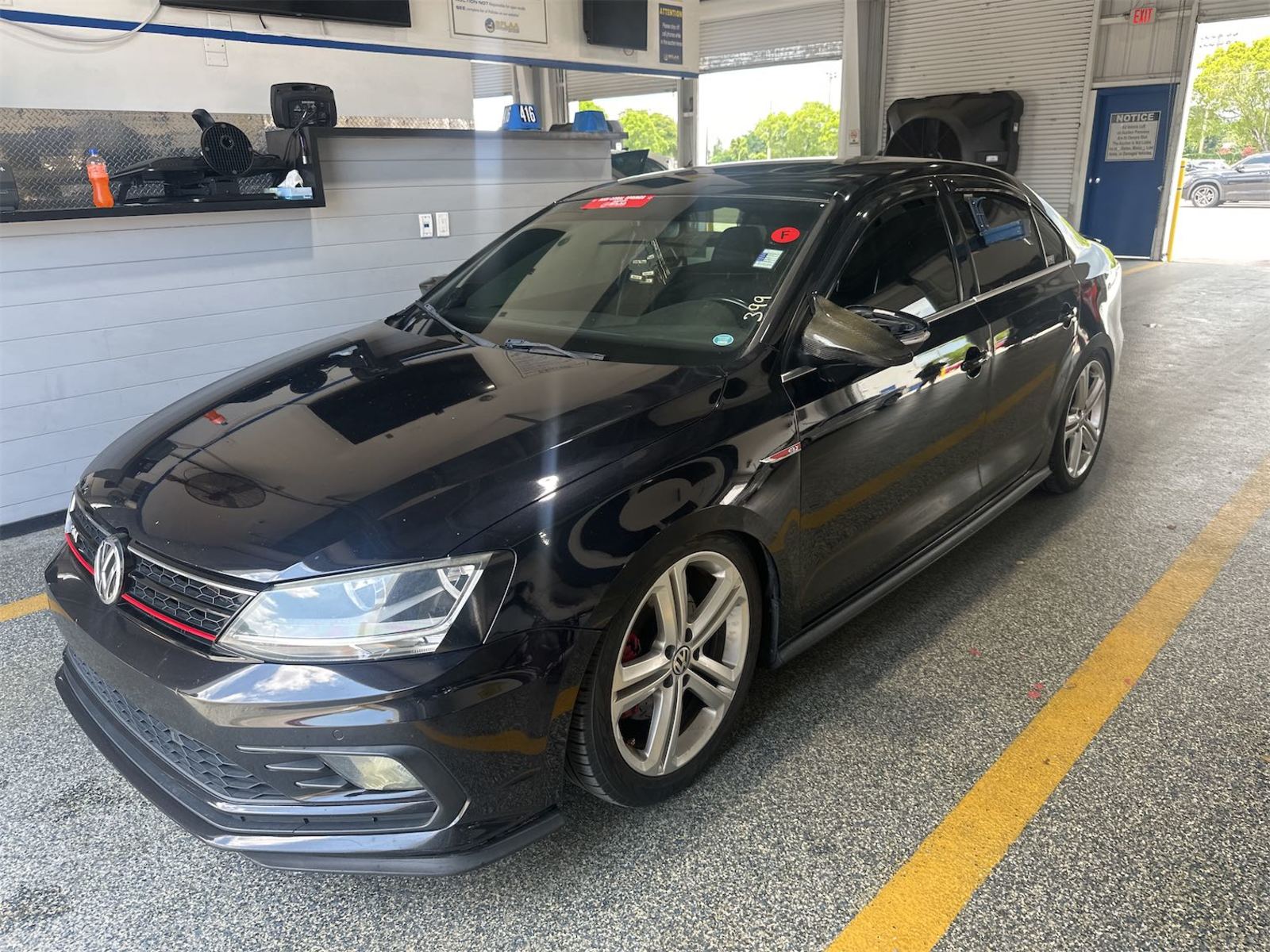 Black 2017 Volkswagen Jetta GLI 2.0T FWD Sedan Front-Wheel Drive 6-Speed Manual
